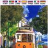 Calendário Pequeno de Lisboa 2021 com 12 imagens - Elétrico