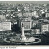 Postal de Papel com imagem Praça Marquês de Pombal em Preto e Branco