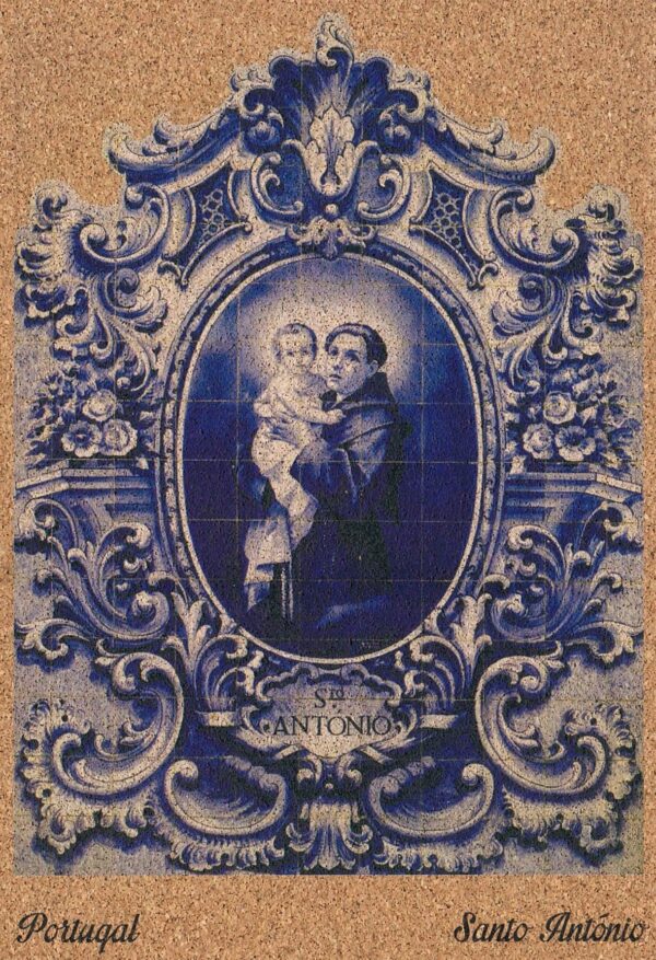 postal de cortiça imagem de Santo Antonio