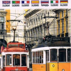 Calendário Pequeno de Lisboa 2021 com 12 imagens - Elétricos em Lisboa