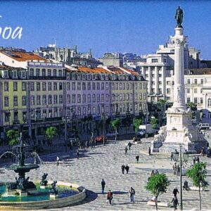 Magnético de Papel Praça do Rossio Lisboa