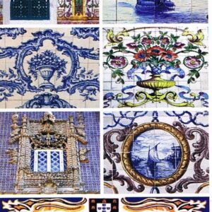 Magnético de Papel Portugal e imagens em Azulejos