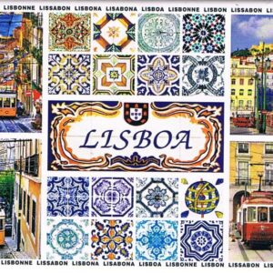 Magnético de Papel Imagens de Lisboa e Azulejos