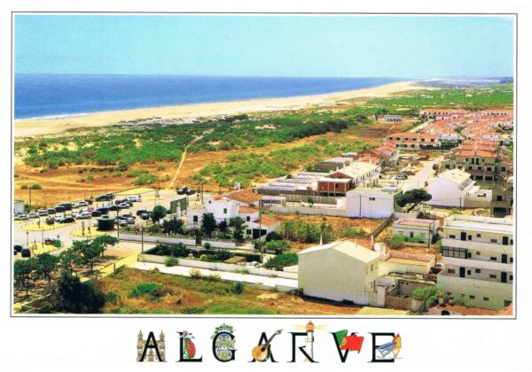 Postal de Papel do Algarve, praia altura alagoa