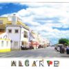 Postal de Papel do Algarve, rua em cabanas
