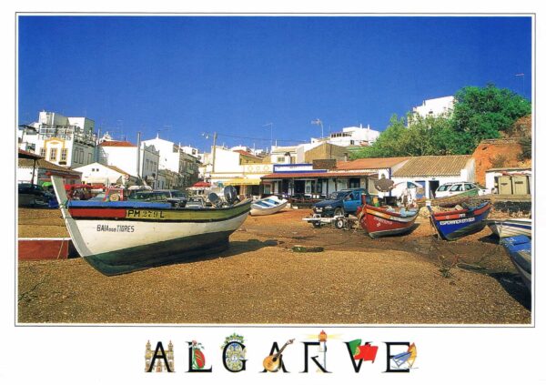 Postal de Papel Algarve - Barcos em Albor - Portimão