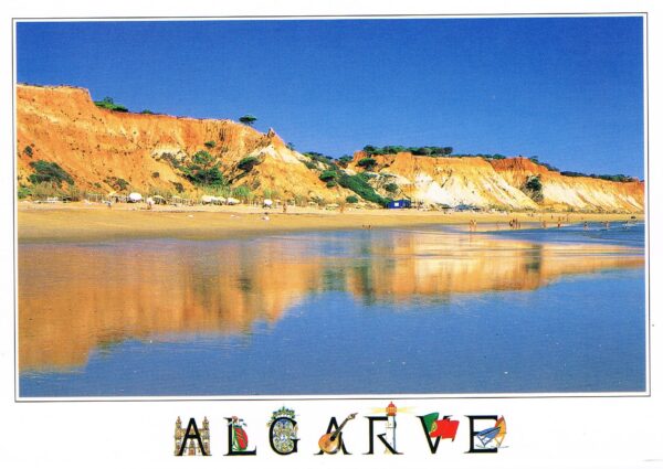 Postal de Papel Algarve Praia da Falésia