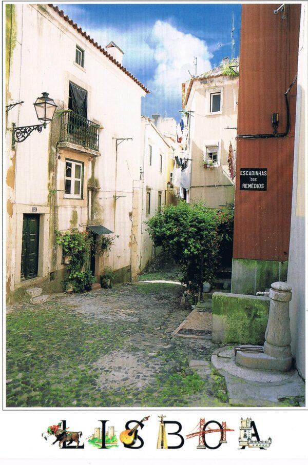 Postal de Papel Ruas de Lisboa