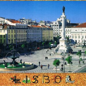 Postal de Papel com Imagem Praça do Rossio