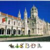 Postal de Papel com Imagem Mosteiro dos Jeronimos Lisboa