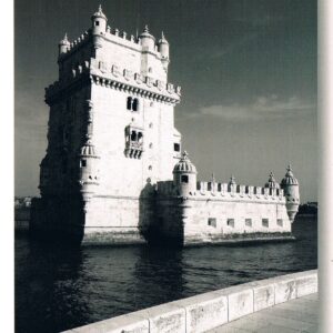 Postal de Papel Torre de Belém em Preto e Branco