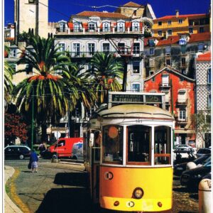 Postal de Papel Elétrico em Lisboa