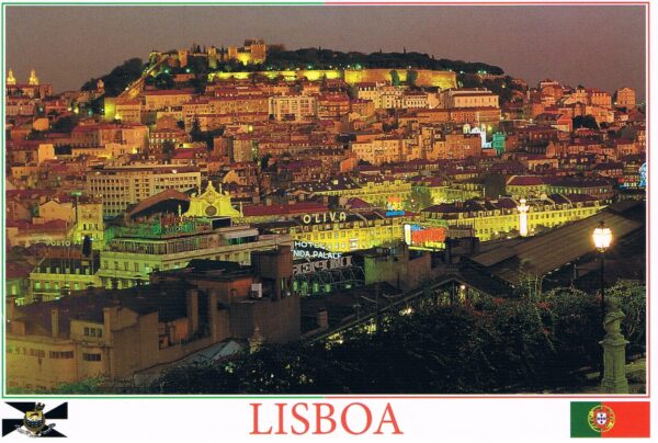 Postal de Papel Imagem de Lisboa a Noite