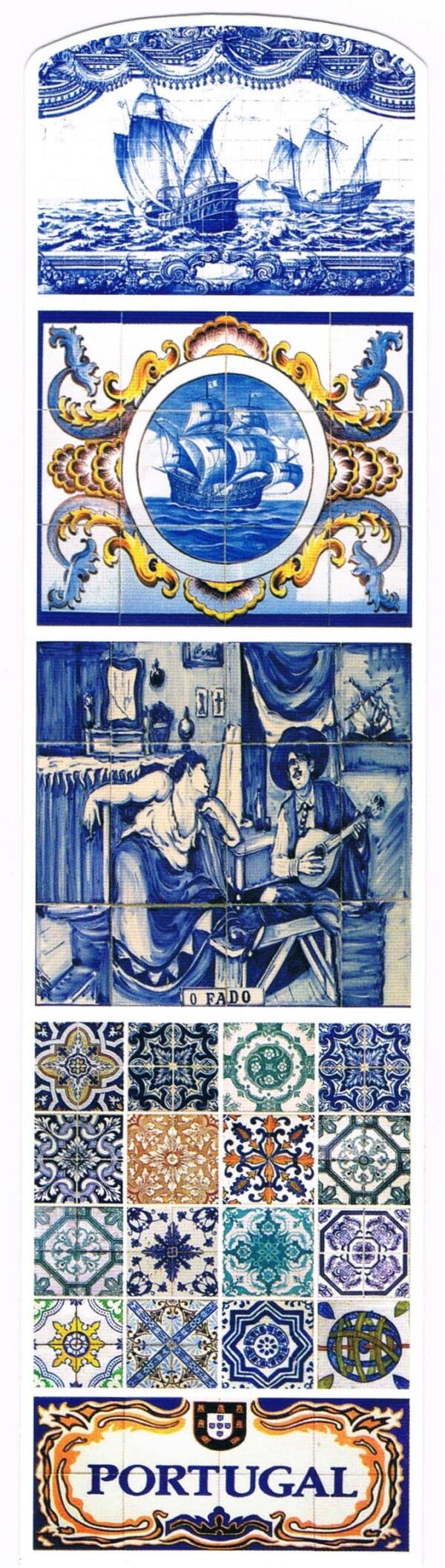 Marcador de Papel Portugal Imagens de Azulejos
