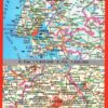 Mapa De Portugal e Espanha - Verso