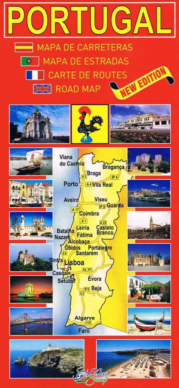 Mapa De Portugal - Frente