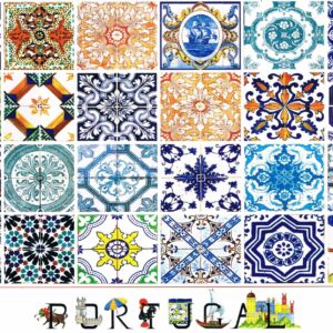 Postal de papel Imagens de Azulejos Portugal