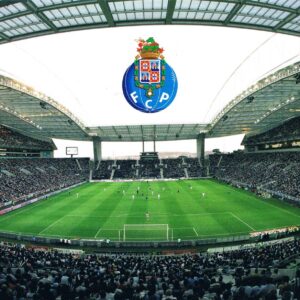 Postal de Papel de Futebol imagem campo do Porto
