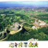 Postal de Papel com imagem aérea de Sintra