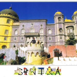 Postal de Papel com imagem do Palácio da Pena em Sintra